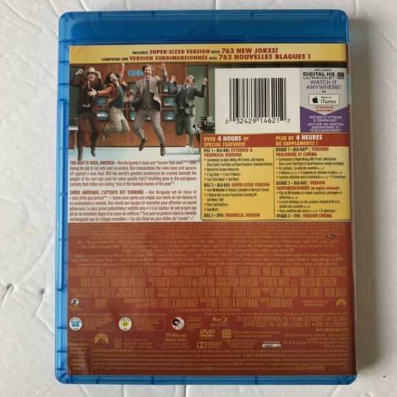 Anchorman 2 Blu-ray DVD Digital HD - Picture 2 of 4